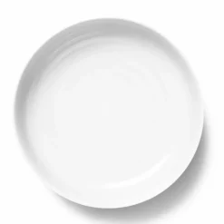 Rhombe serveringsskål 28 cm, hvit