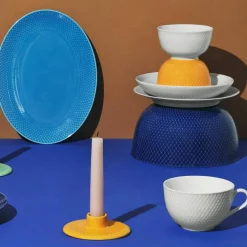 Rhombe skål, hvit Ø11 cm