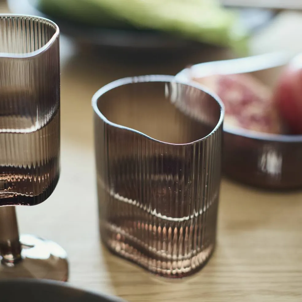 Ripe glass 390 ml, røykbrun