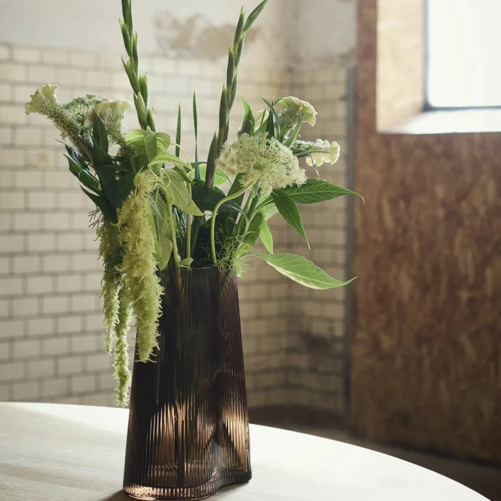 Ripe vase 26 cm, brun