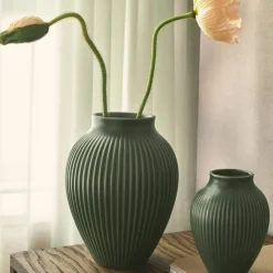 Ripple Celadon Vase 20 cm, grønn