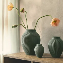 Ripple Celadon Vase 20 cm, grønn