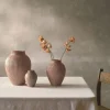 Ripple Mat Vase 27 cm, lys rosa