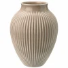 Ripple Mat Vase 20 cm, lys rosa