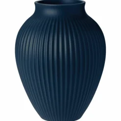 Ripple vase 27 cm, matt dark blue