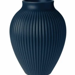 Ripple vase 20 cm, matt dark blue