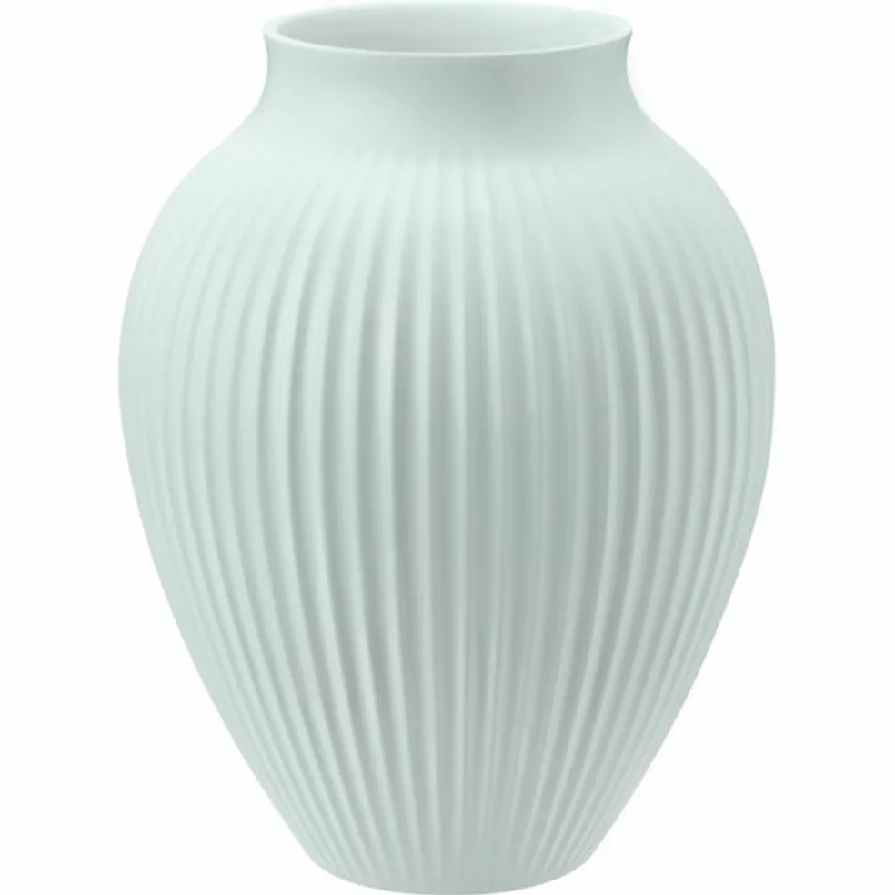 Ripple vase 20 cm, matt ice blue