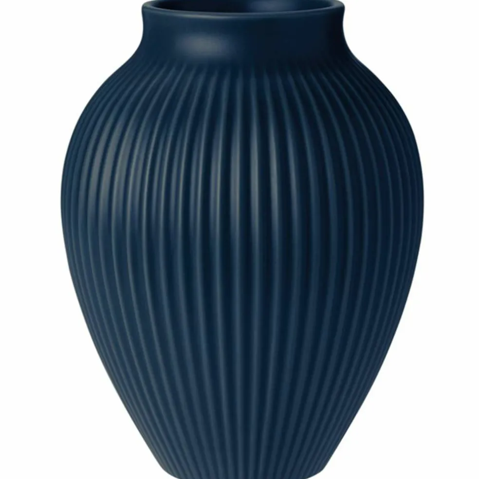 Ripple vase 20 cm, matt ice blue