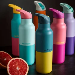 Rise Classic drikkeflaske med sportslokk 473 ml, Orchid Kaleidoscope
