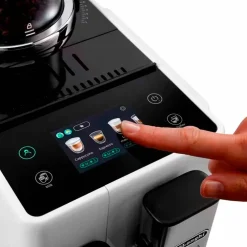 Rivelia Helautomatisk kaffemaskin, hvit & 2 stk kaffebønner DLSC600