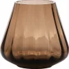 Rocks Topaz vase/telysholder 12 cm