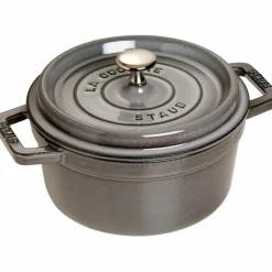 Rund Gryte 22 cm 2,6 liter Grafittgrå