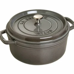 Rund Gryte 24 cm 3,8 liter Svart