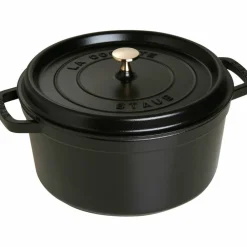 Rund Gryte 28 cm 6,7 liter Svart