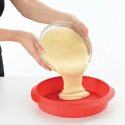 Rund kakeform 20 cm, rød
