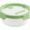 Rund matboks 950 ml, glass/grønn