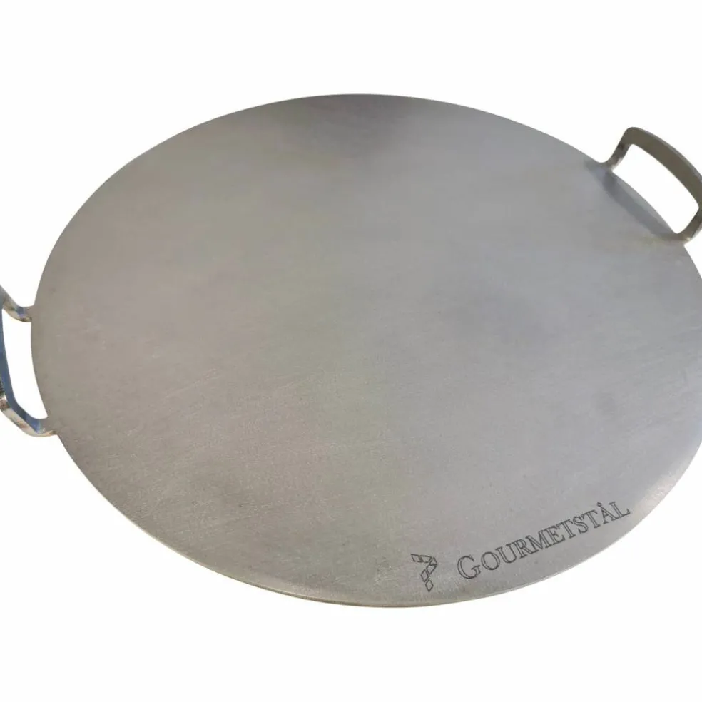 Rund pizzastål med grep, 49 cm