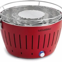 Røykfri kullgrill Rød