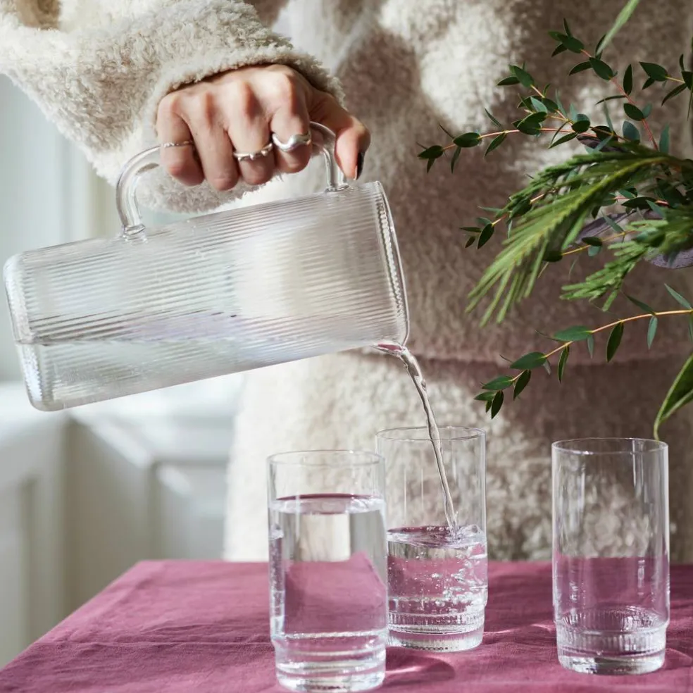 Saga høye tumbler glass, 2 pack