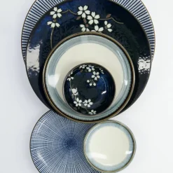Sakura skål 12 cm, cobalt blue