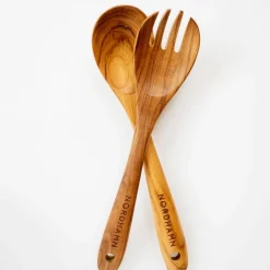 Salatbestikk 34 cm, teak