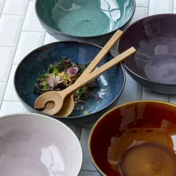 Salatskål Svart Amber