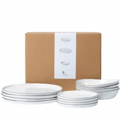 Salt tallerkensett 12 deler