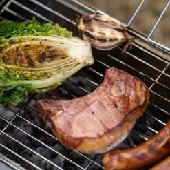 Sammenleggbar grill, 36 x 26 cm, rustfritt stål