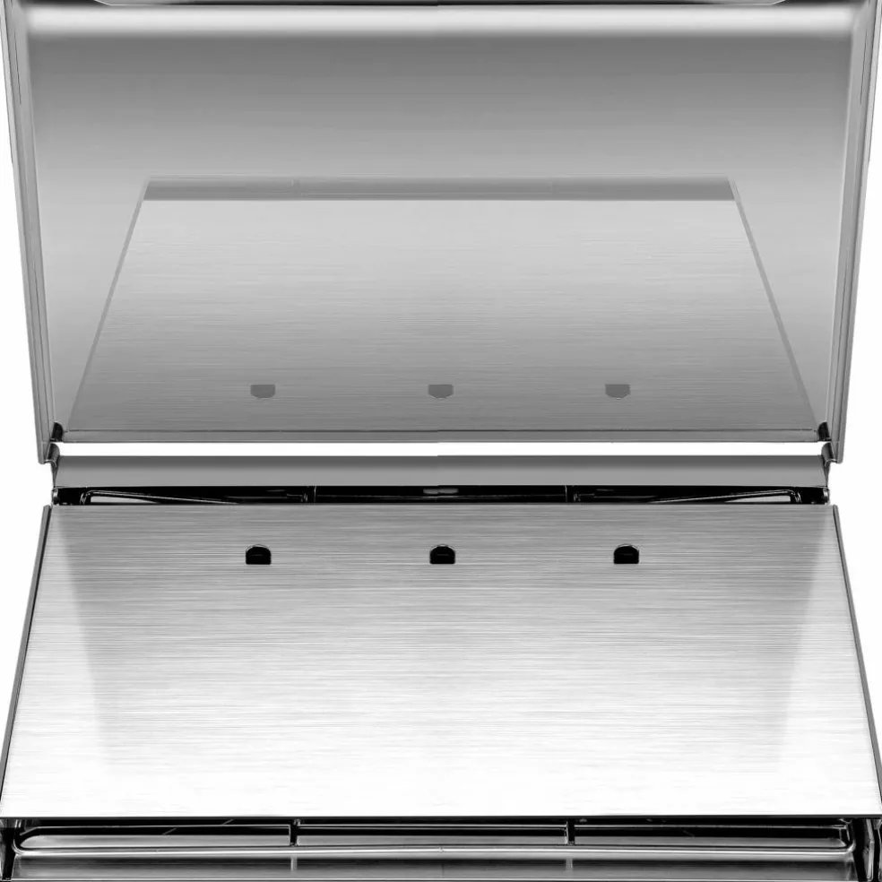 Sammenleggbar grill, 36 x 26 cm, rustfritt stål