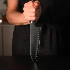 Santokukniv 18 cm DLC, olivenslipt