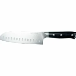 Santokukniv 18 cm, svart