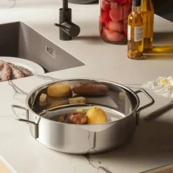 Sautépanne 28 cm, rustfritt stål