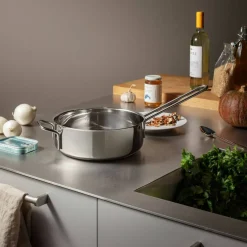 Sautépanne 24 cm, rustfritt stål