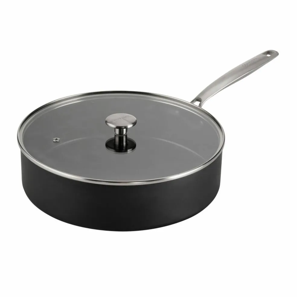 Sautépanne med stålhåndtak 28 cm / 5 liter, svart