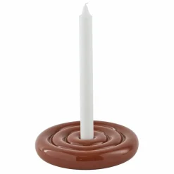 Savi lysestake keramikk 2,5 cm, nutmeg