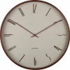 Scandia veggklokke 40 cm, warm grey