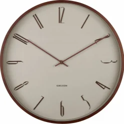 Scandia veggklokke 40 cm, warm grey