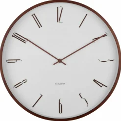 Scandia veggklokke 40 cm, warm grey