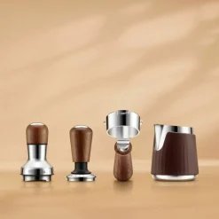 SEA203WLW Tamper og dispenser 54 mm, valnøtt