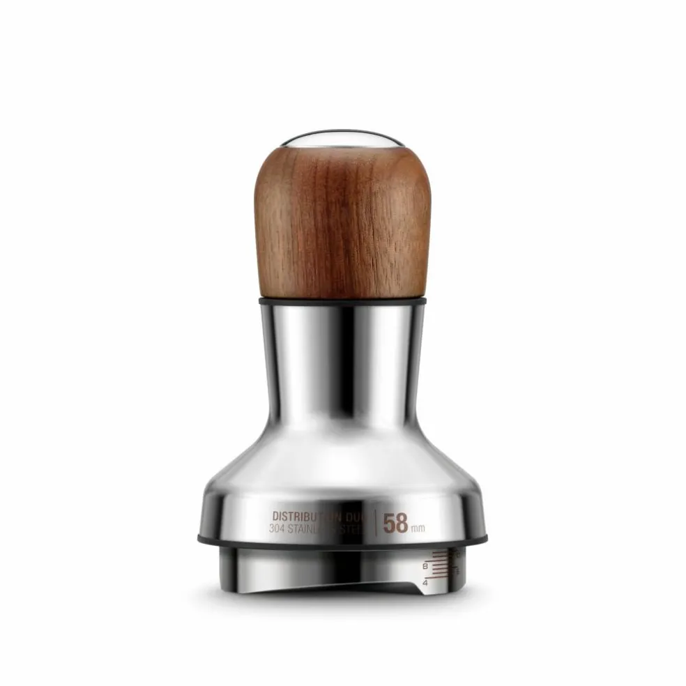SEA303WLW Tamper og dispenser 58 mm, valnøtt