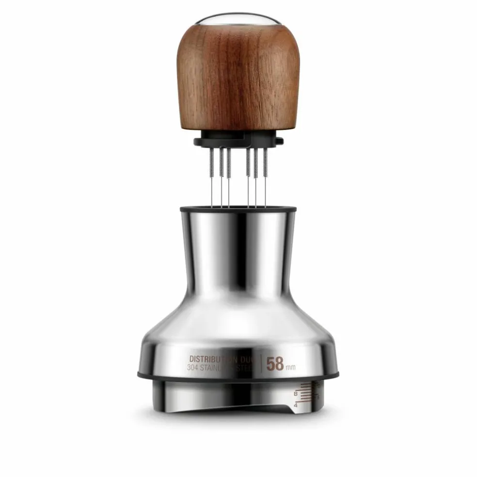 SEA303WLW Tamper og dispenser 58 mm, valnøtt