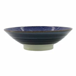 Seigaiha Blue skål, 24.5 cm