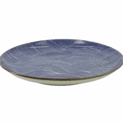 Seigaiha Blue tallerken, 25 cm