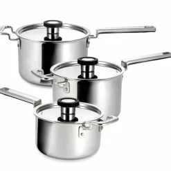316 Series kasserollesett 3 deler, rustfritt stål