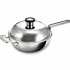 316 Series wok med lokk 28 cm, rustfritt stål
