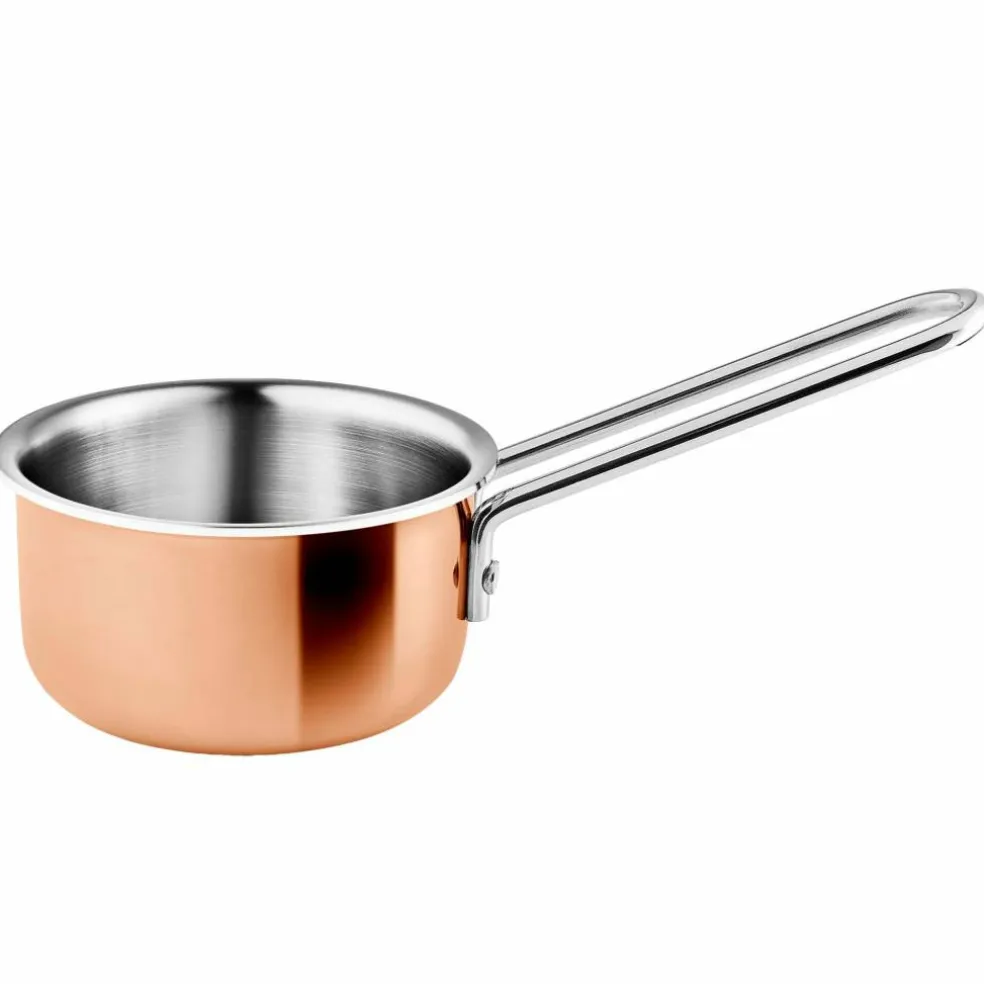 Serveringskasserolle i kobber 9 cm