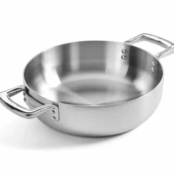 Serveringspanne med lokk 24 cm, rustfritt stål