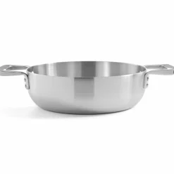 Serveringspanne med lokk 24 cm, rustfritt stål