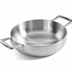 Serveringspanne med lokk 24 cm, rustfritt stål