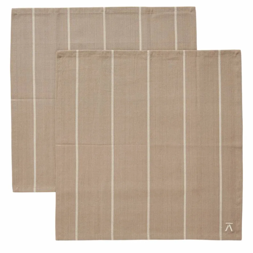Servietter 45 × 45 cm 2-pakning, beige